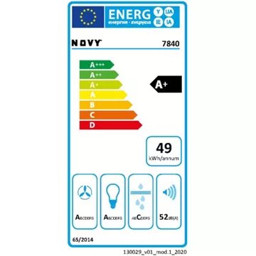 Hotte décorative murale inclinée							NOVY				NOVY VISION 7840 - Image 3