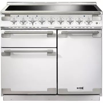 Piano de cuisson induction							FALCON				ELISE 100 BLANC NICKEL BROSSÉ - Image 2